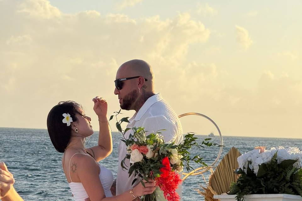 Ceremony on the sea