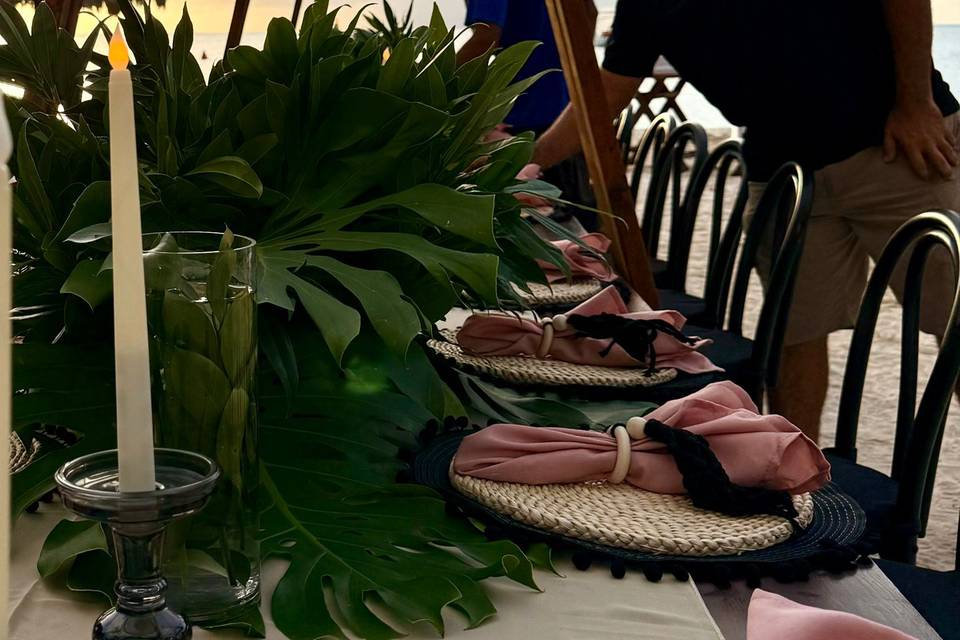 Dusty rose napkins