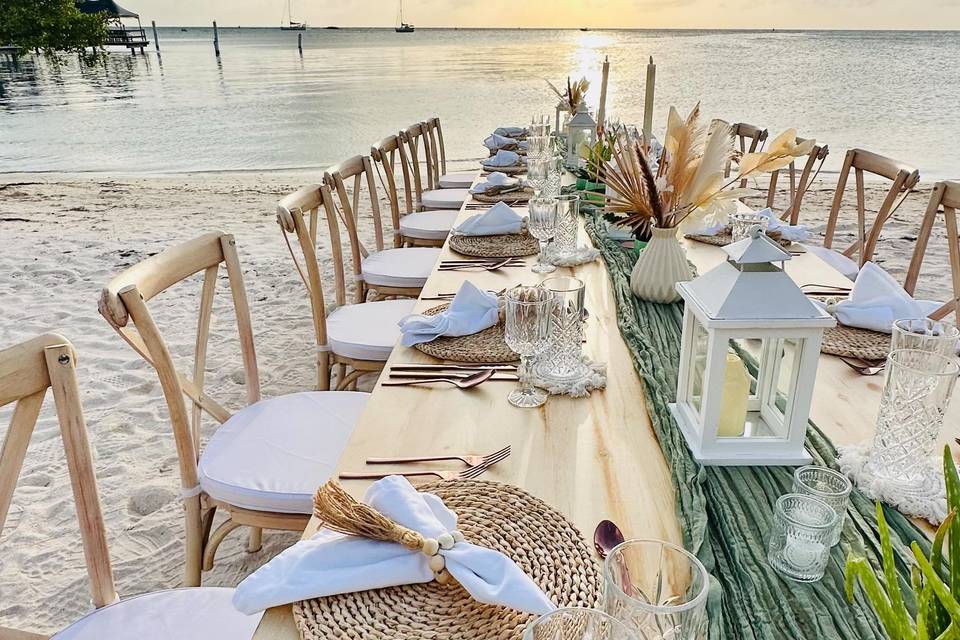 Beige tables