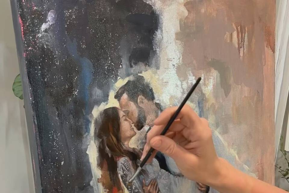 Anna The Artist - Live Painting