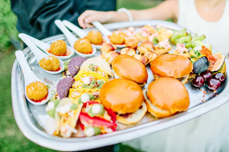 Off the Vine Catering wedding buffet