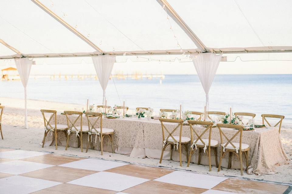 Coastal Wedding Reception