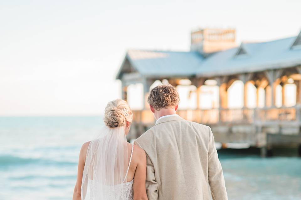 Beach Wedding Couple