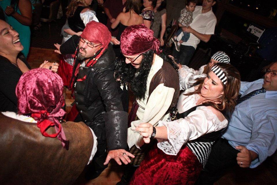 Pirate theme wedding, they were crazy!