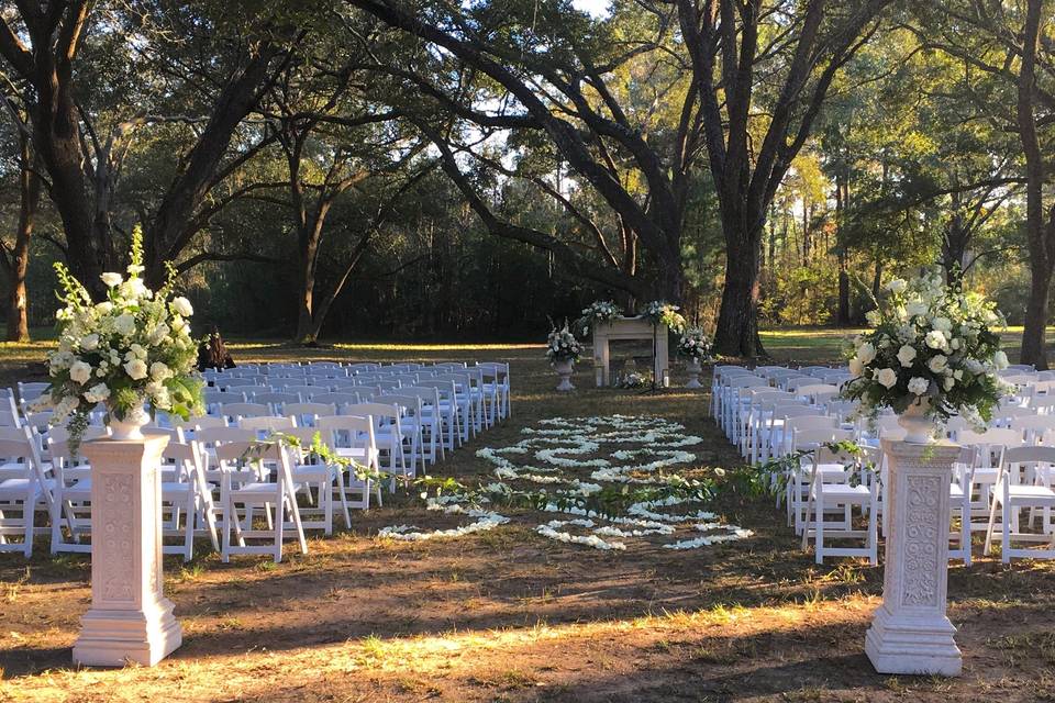 The wedding of Honea Busch and Aaron Lips at St. Anselm in Madisonville,  Louisiana and reception at the Tchefuncta Country Club on May 28, 2005.