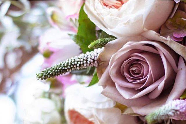 Dusty pink and mauve flowers