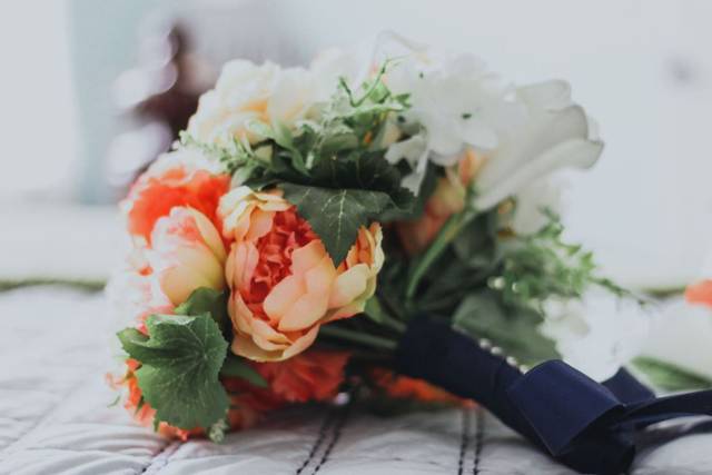Handmade silk bouquet
