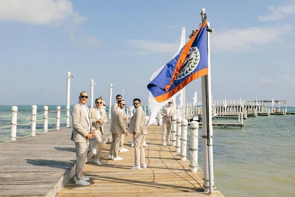 Belize Flag Wedding Idea