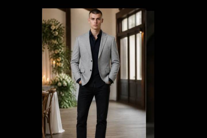 Casual Gray Blazer