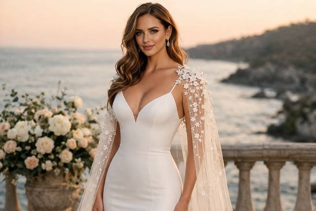 Bridal cape