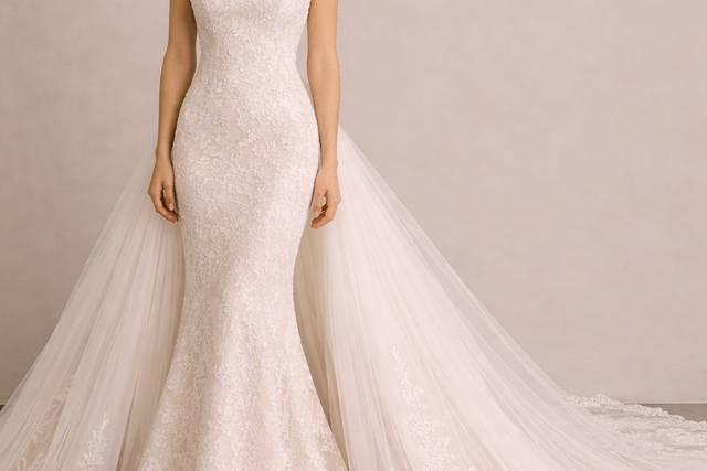 Custom made wedding dress