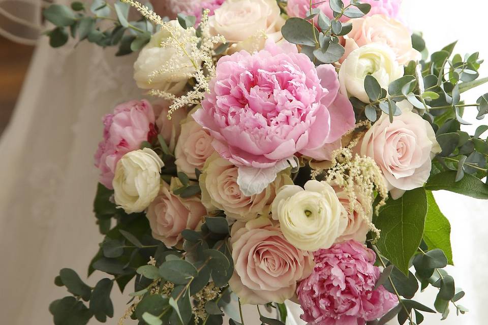 Bridal Bouquet, peonies
