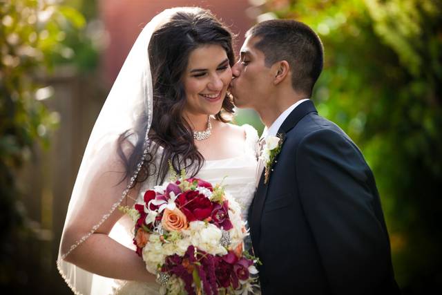 The bride and groom