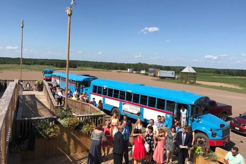 Wedding Guest Shuttle at the Barn on Stoney Hill