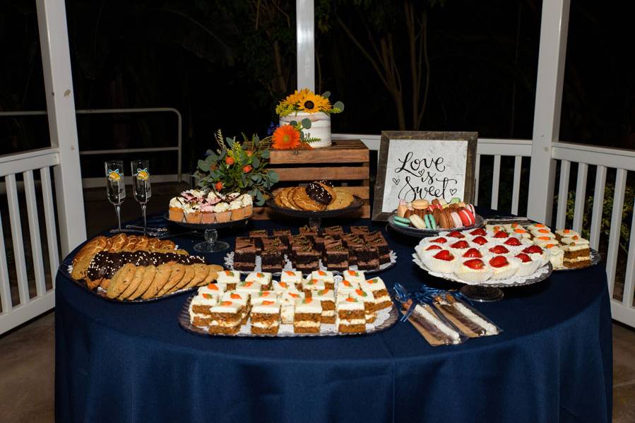 Cake & dessert table setup