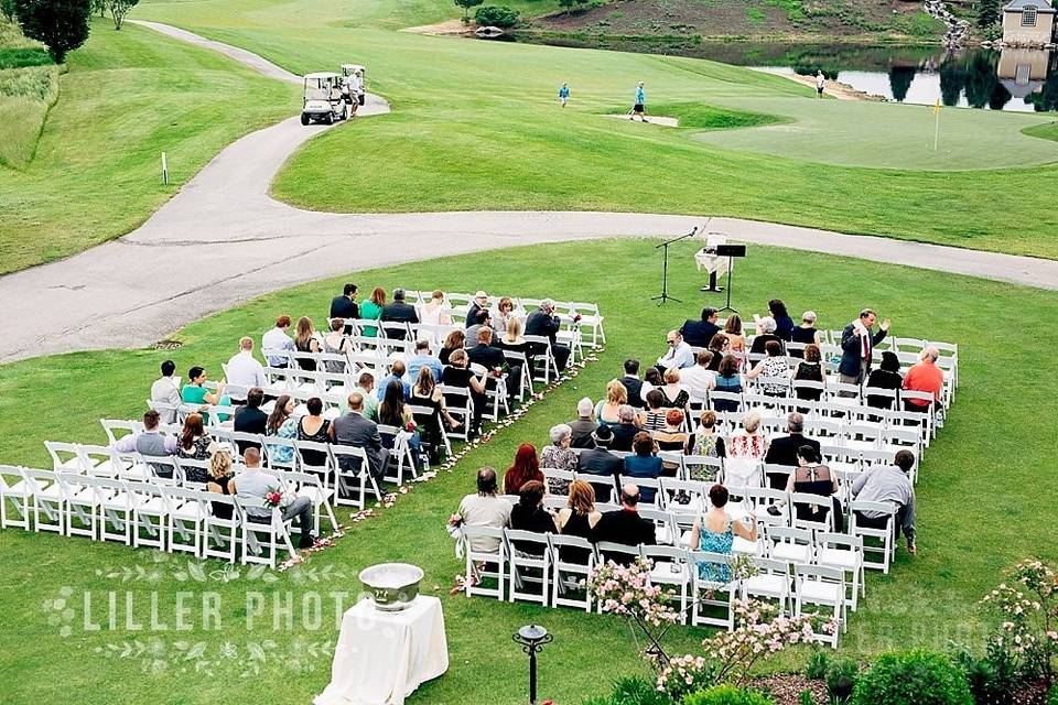 Outdoor wedding venue