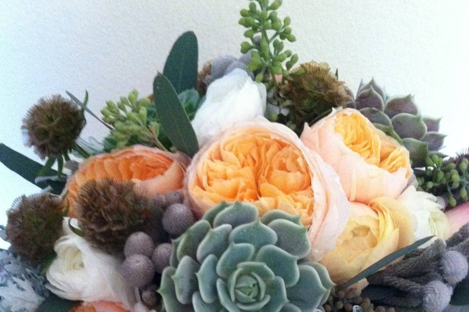 Bouquet with succulents