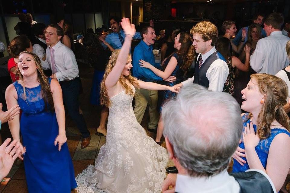 Bride & Groom Getting Down