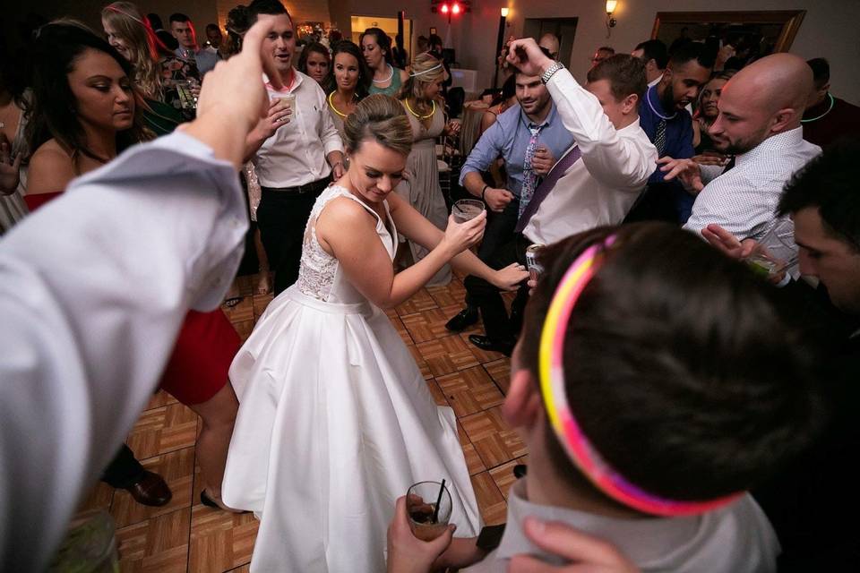 Bride Getting Down