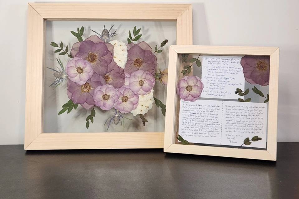 Pressed Bouquet plus Vows