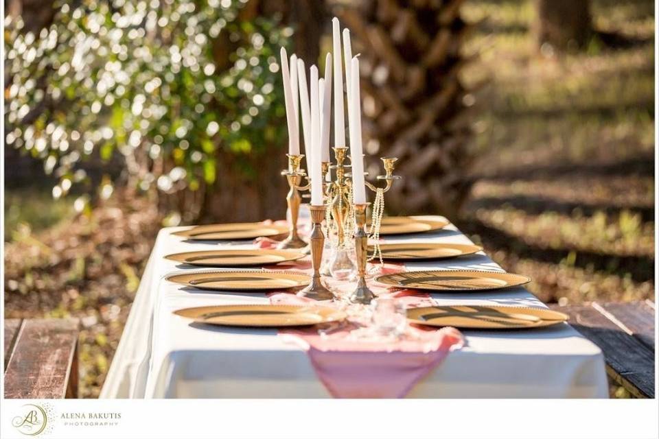 Gold and Blush Table