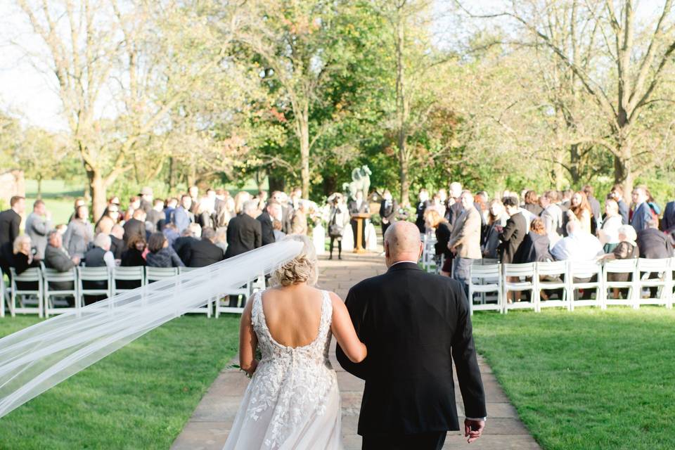 Bride and her father