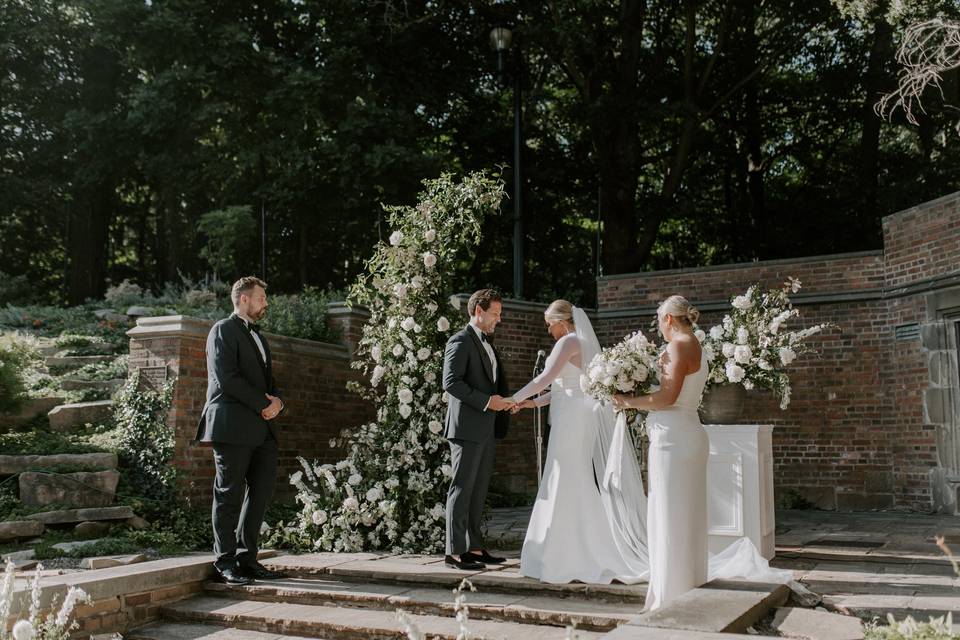 Rock Garden wedding ceremony