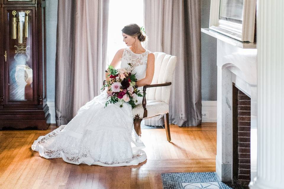 Bridal Portrait at The Manor