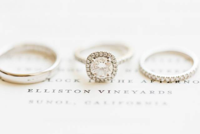 Wedding day ring detail