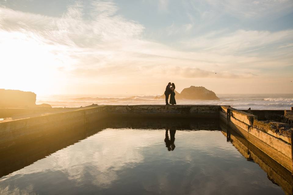 Ellery & Karla at Sutro Baths