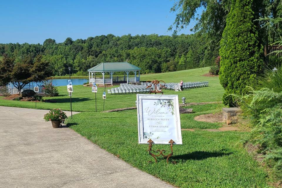 Gazebo welcome couples journey