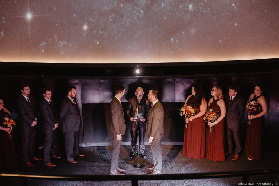 Custom planetarium ceremony
