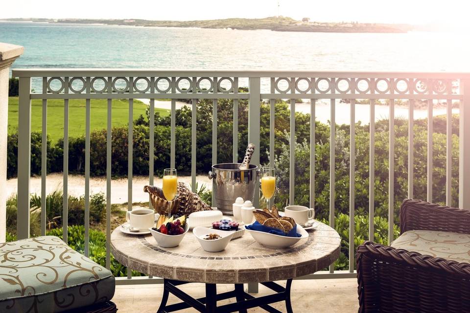 Romantic Balcony Breakfast