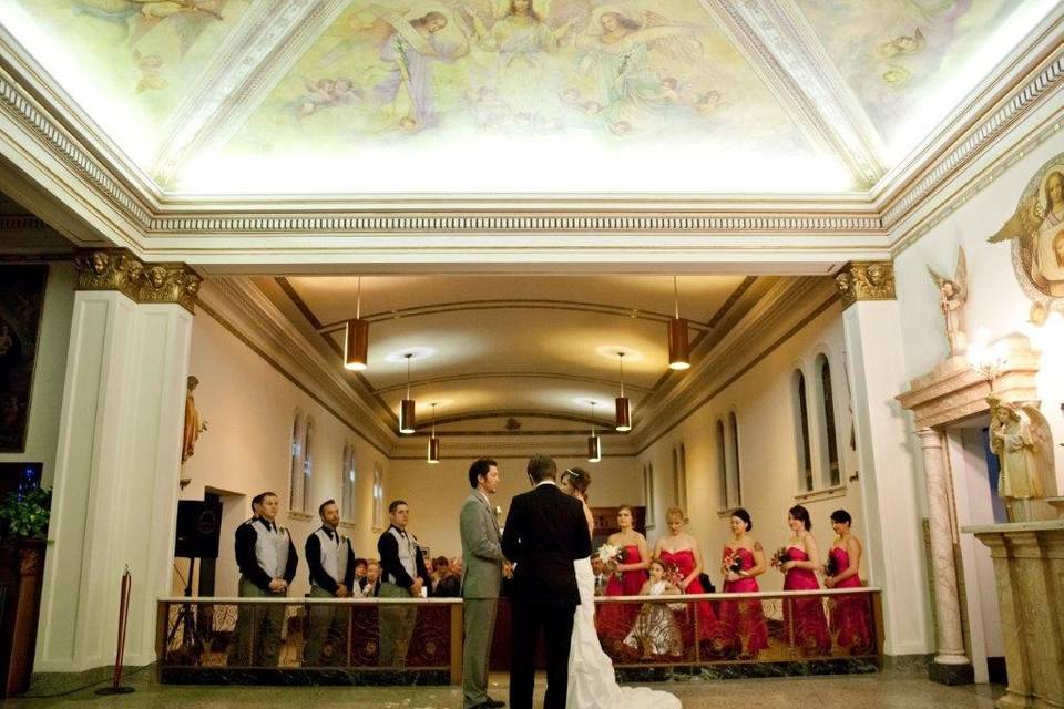 Ceremony in chapel