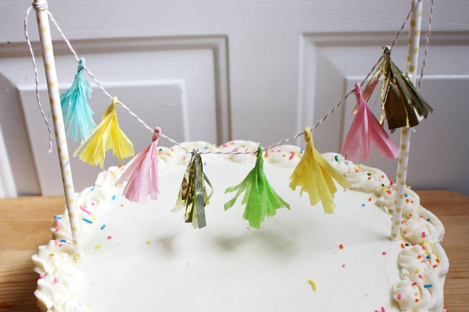 Sprinkles Shower Cake