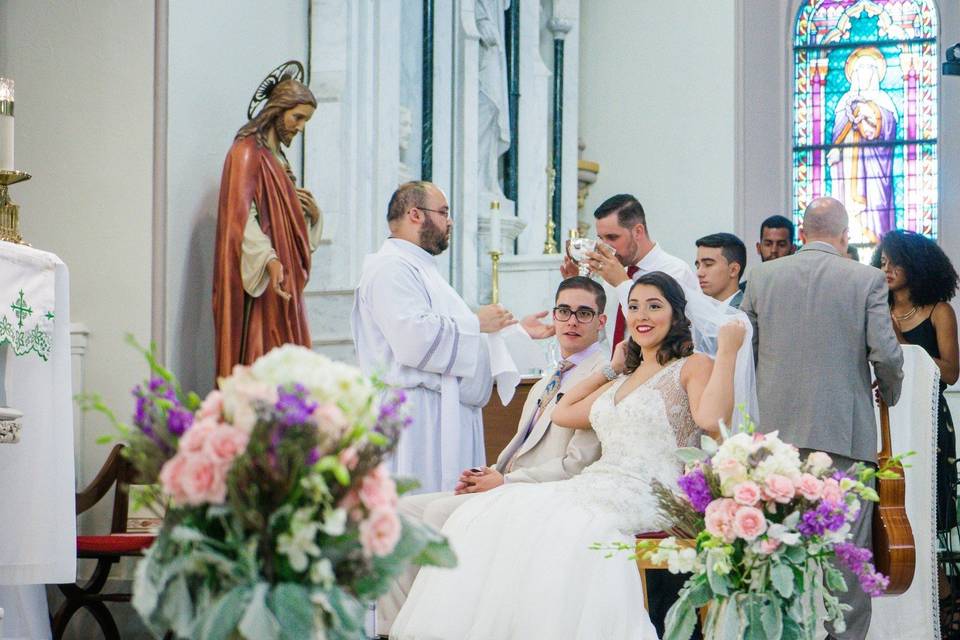 Wedding Ceremony at Holy Cross Church