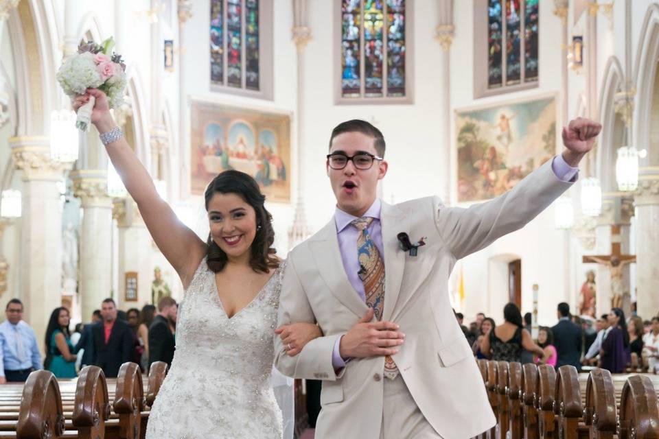 Wedding Ceremony at Holy Cross Church