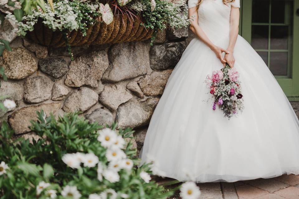 Bride looking beautiful