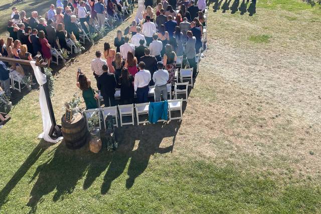 Lorraine Wedding Drone shot