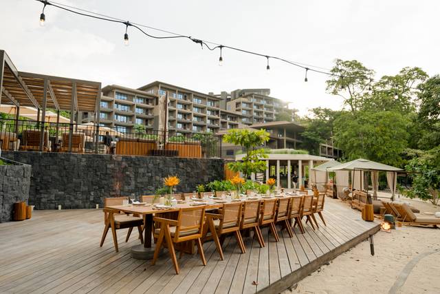 Beach Terrace set up