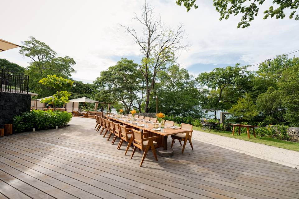 Beach Terrace set up