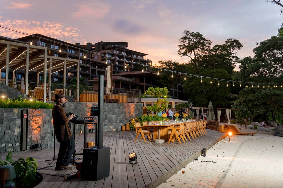 Beach Terrace set up