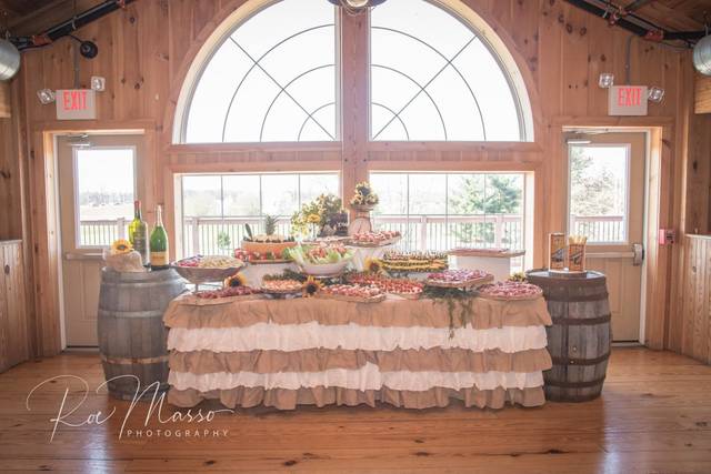 Rustic antipasto table