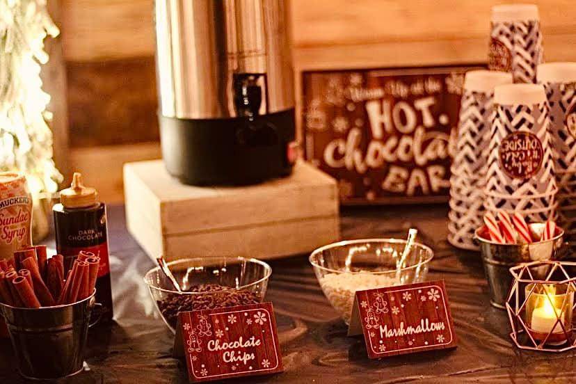 Hot Chocolate Bar Set-up