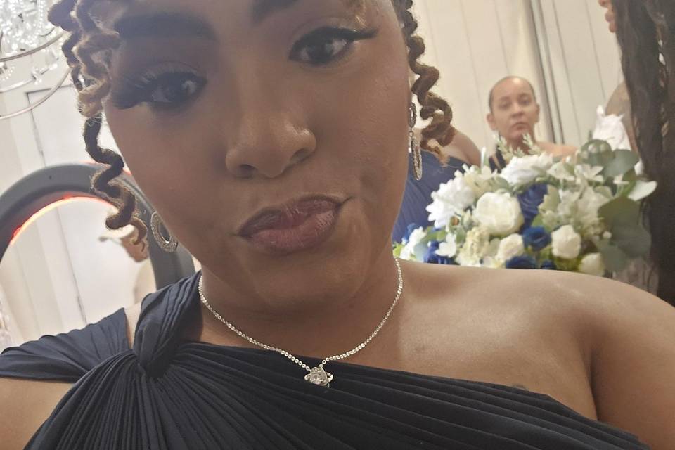 Beautiful maid of honor