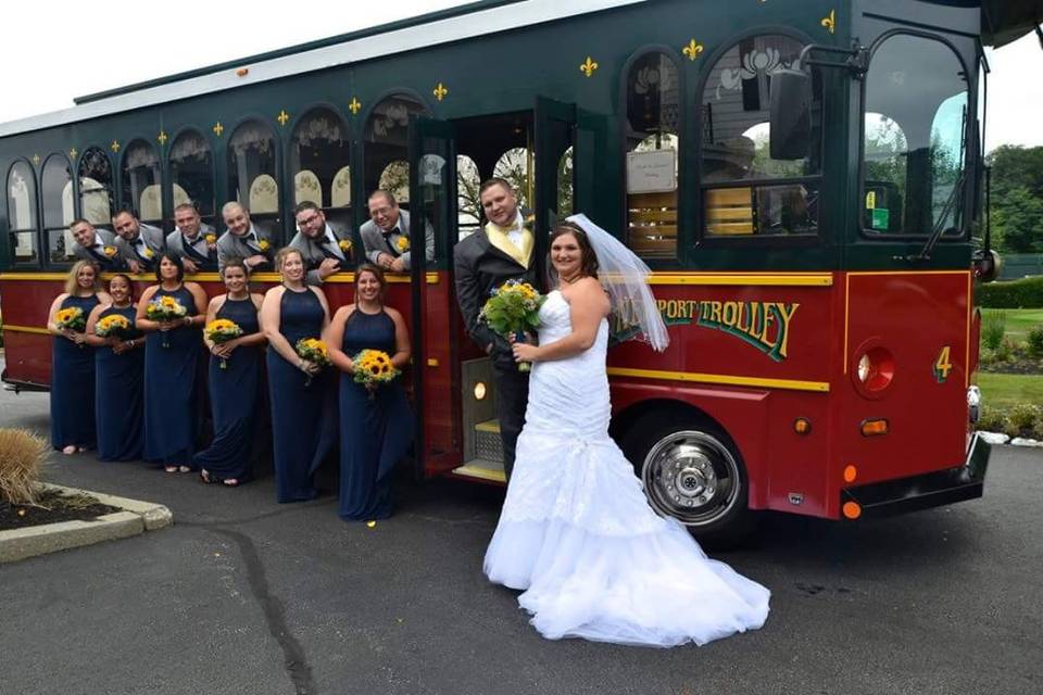 Enjoying the trolley