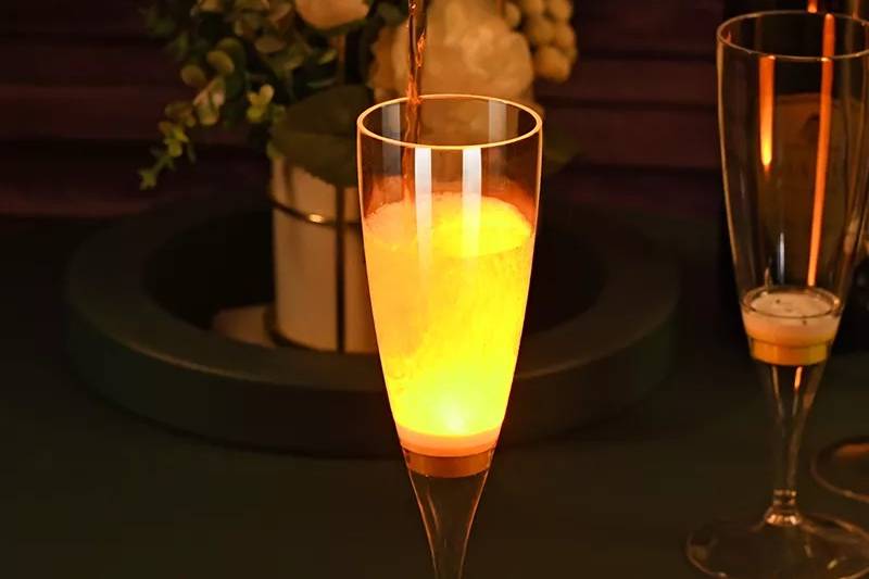 LED Champagne Glass for Events