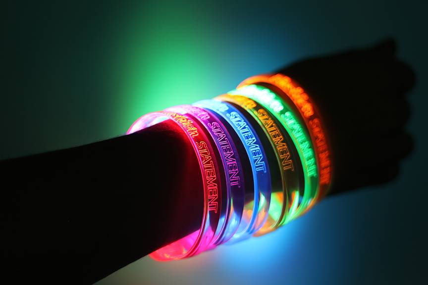 Engraved LED Bracelet Favors