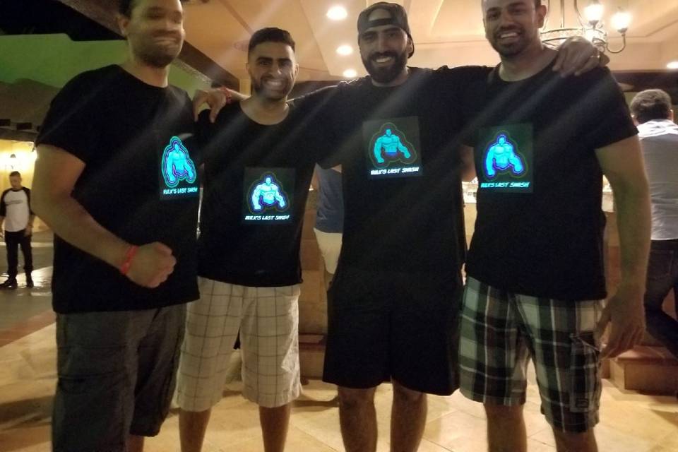 Bachelor Party LED Shirts