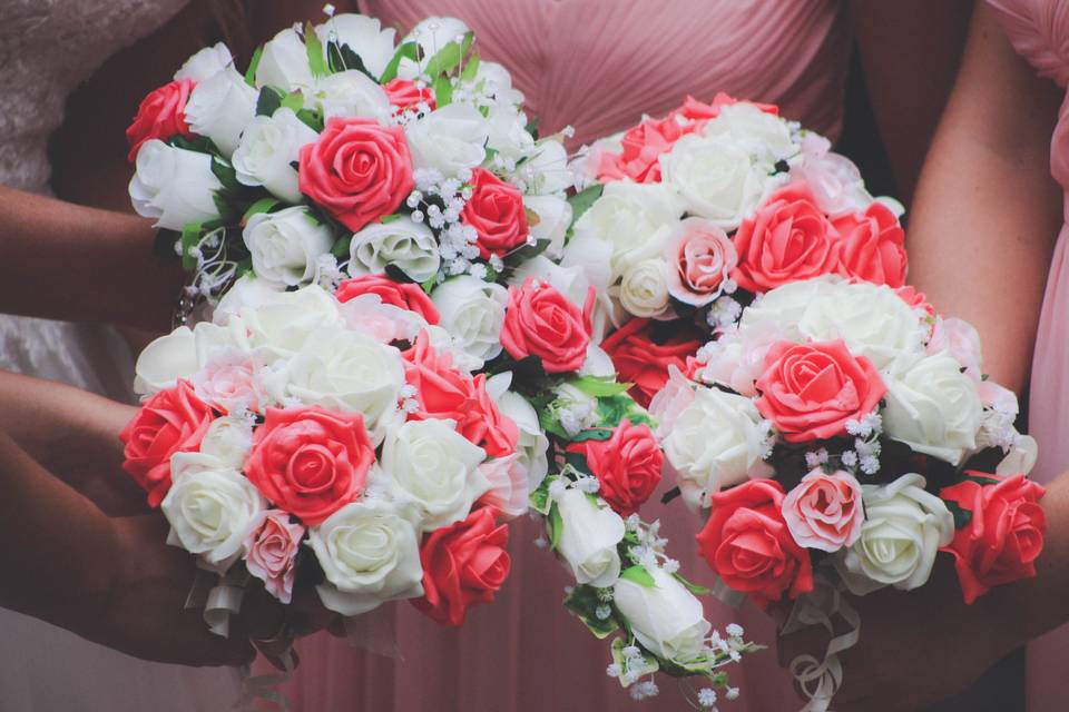 Bridal party bouquets